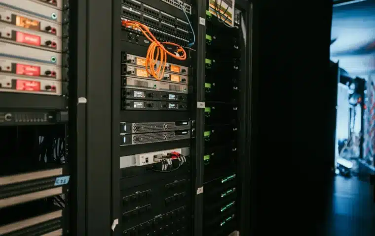 Server racks representing the infrastructure behind AI operating costs