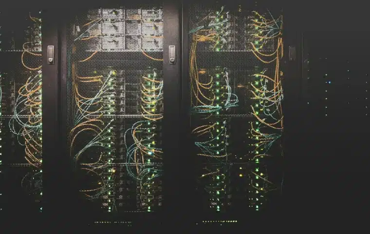 Network cables connected to private infrastructure representing sovereign hybrid AI deployments.