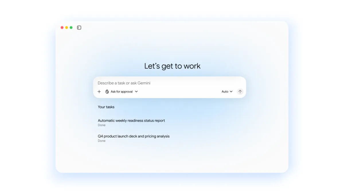 Google Cloud artwork representing a universal AI agent for work